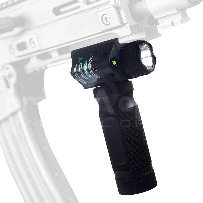 3-in-1 Tactical Foregrip with Flash Light & Green Laser