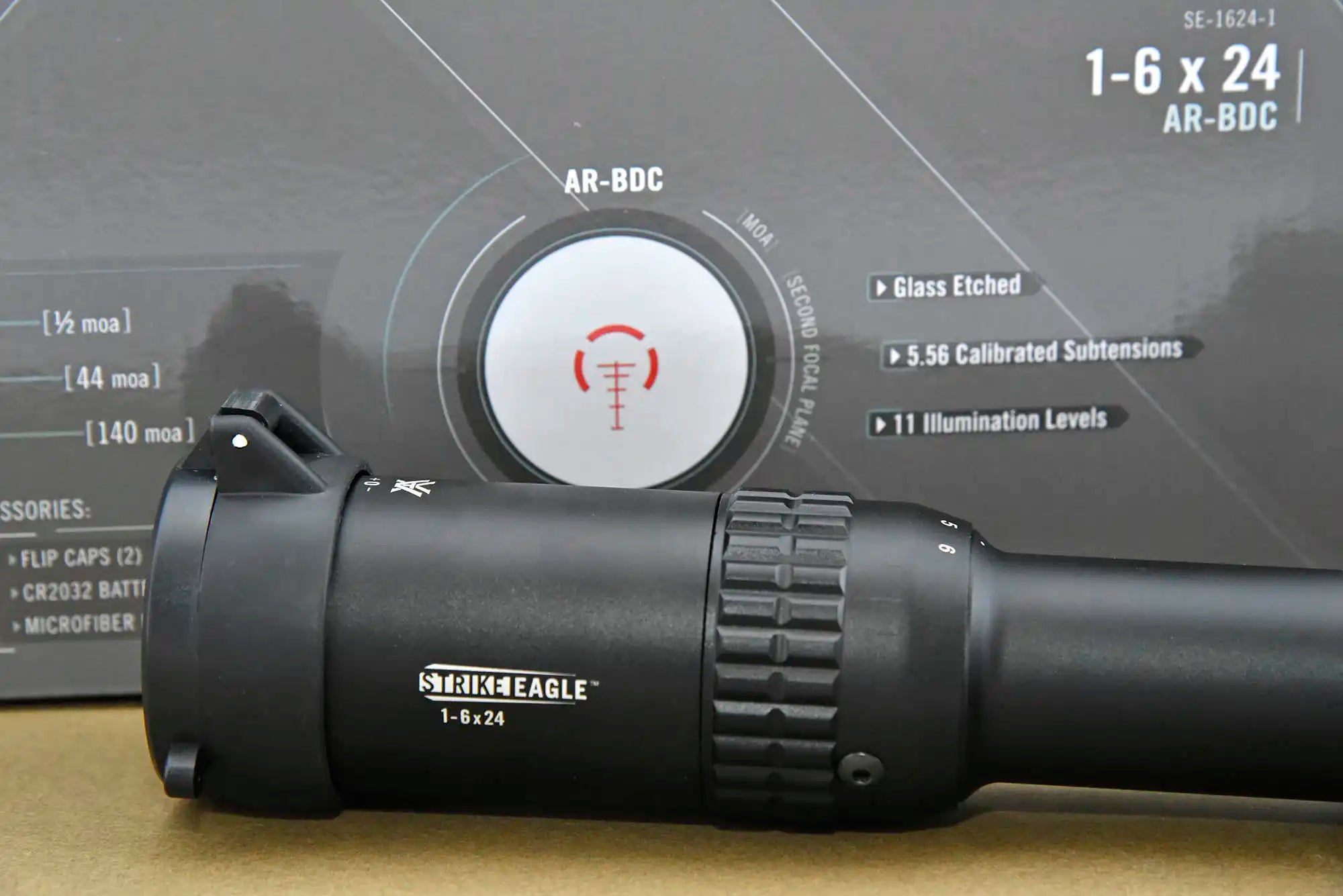 Mira telescópica IR SFP Vortex Strike Eagle 1-6X24 LPVO