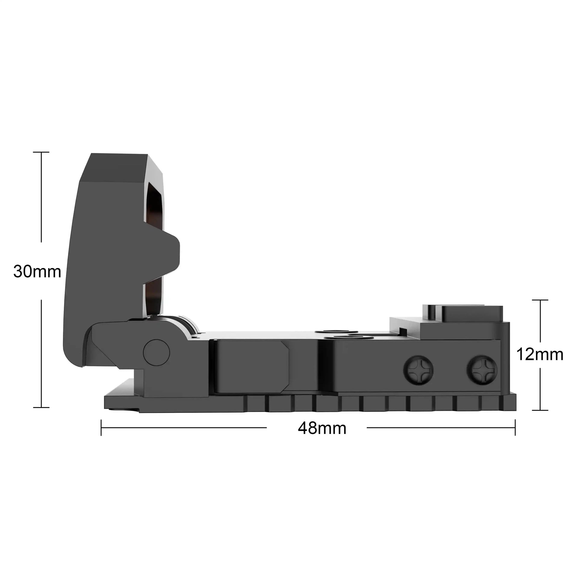 Mini Folding Flip Up Pistol Red Dot Reflex Sight 3 MOA S2 -  PrismOptic