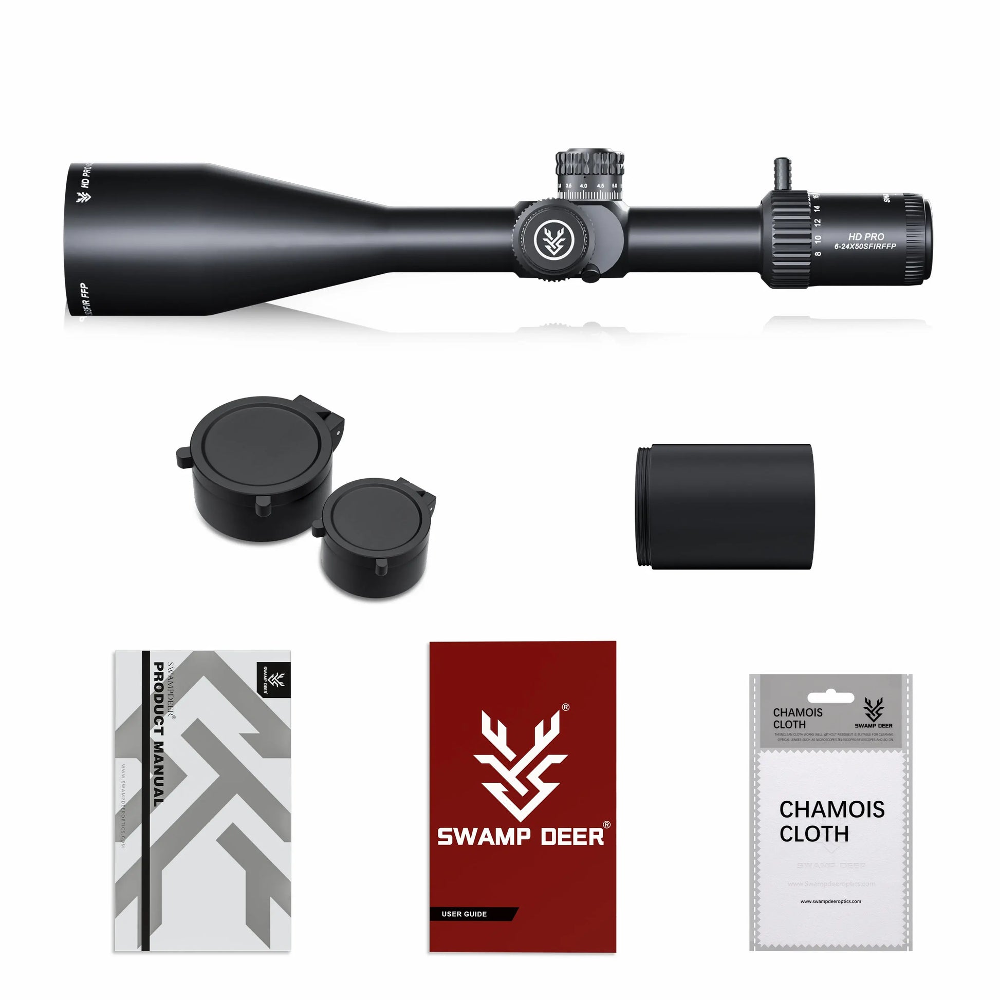 SwampDeer Long Range Riflescope HD PRO 6-24X50 SFIR FFP -  PrismOptic