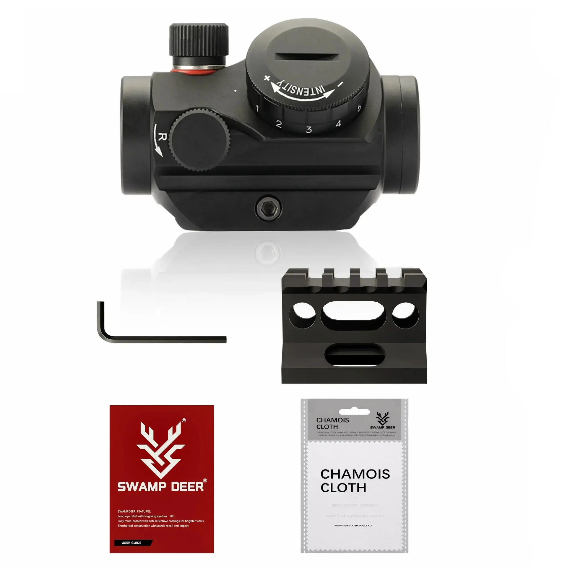 SwampDeer RIfle Red Dot Reflex Sight Micro H-2 with Standard Mount - 2 MOA -  PrismOptic