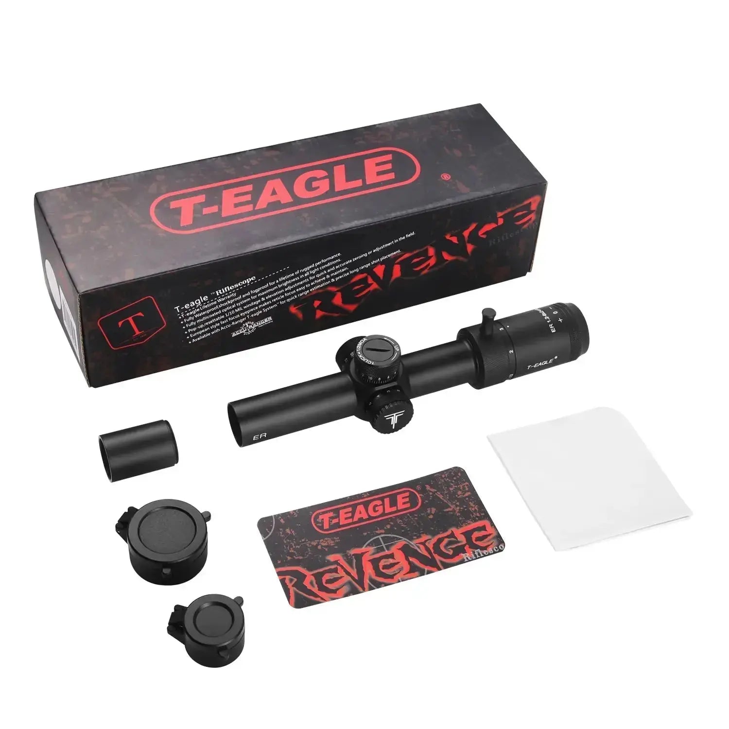 T-Eagle LPVO Riflescope ER 1-6×24 IR SFP 1/2 MOA -  PrismOptic