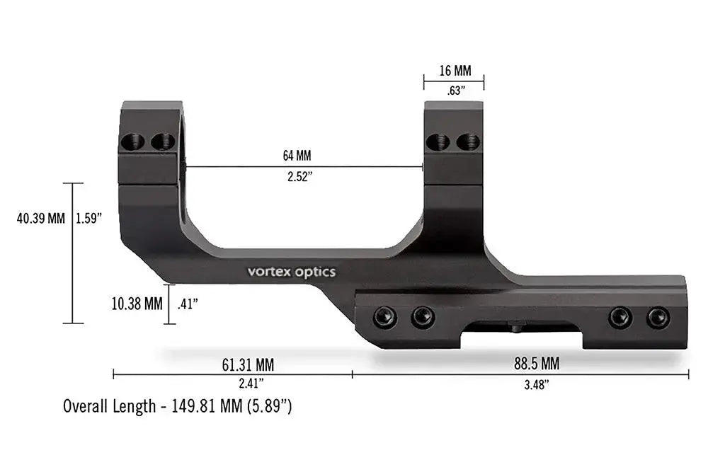 Vortex Aluminium Alloy Integrated Riflescope Mount VT -  PrismOptic